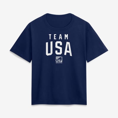 Team USA Women's Summer Games Sailing T-Shirt - Navy